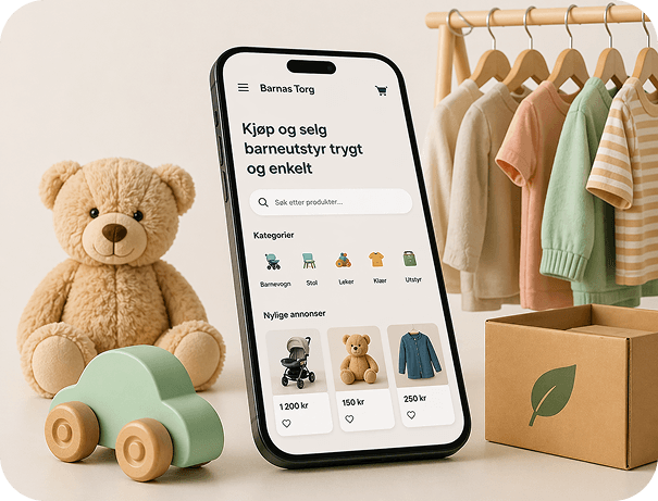 Barnas Torg digital marketplace for children's equipment